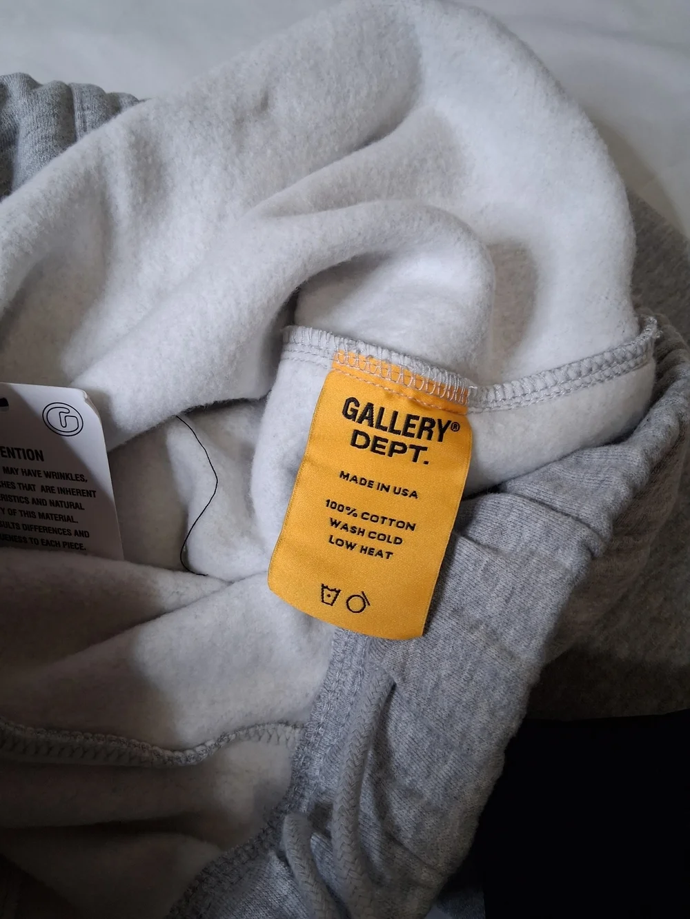 Gallery Dept Gray With Black Logo Jogger Sweatpants